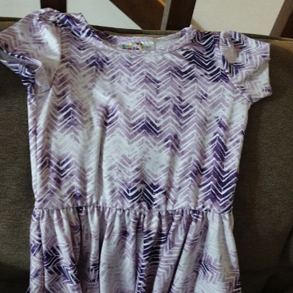 Dot dot smile purple dress